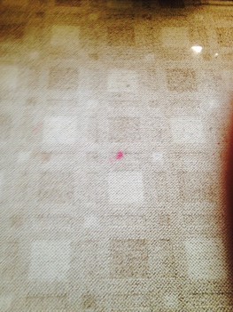 After using numerous over the counter stain removal chemicals to try and remove the red ink this customer gave us a call and we applied our powerful eco-stain remover and removed the stain. Palatine, IL